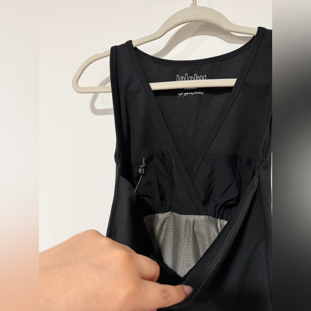 Lalabu Soothe Tank Sleeveless Baby Wearing Shirt Black Size Medium - Picture 2 of 5